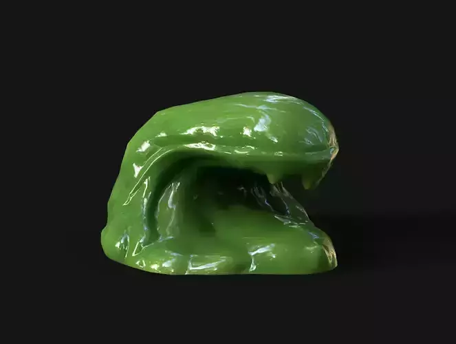 Liquid Slug Low-poly 3D model