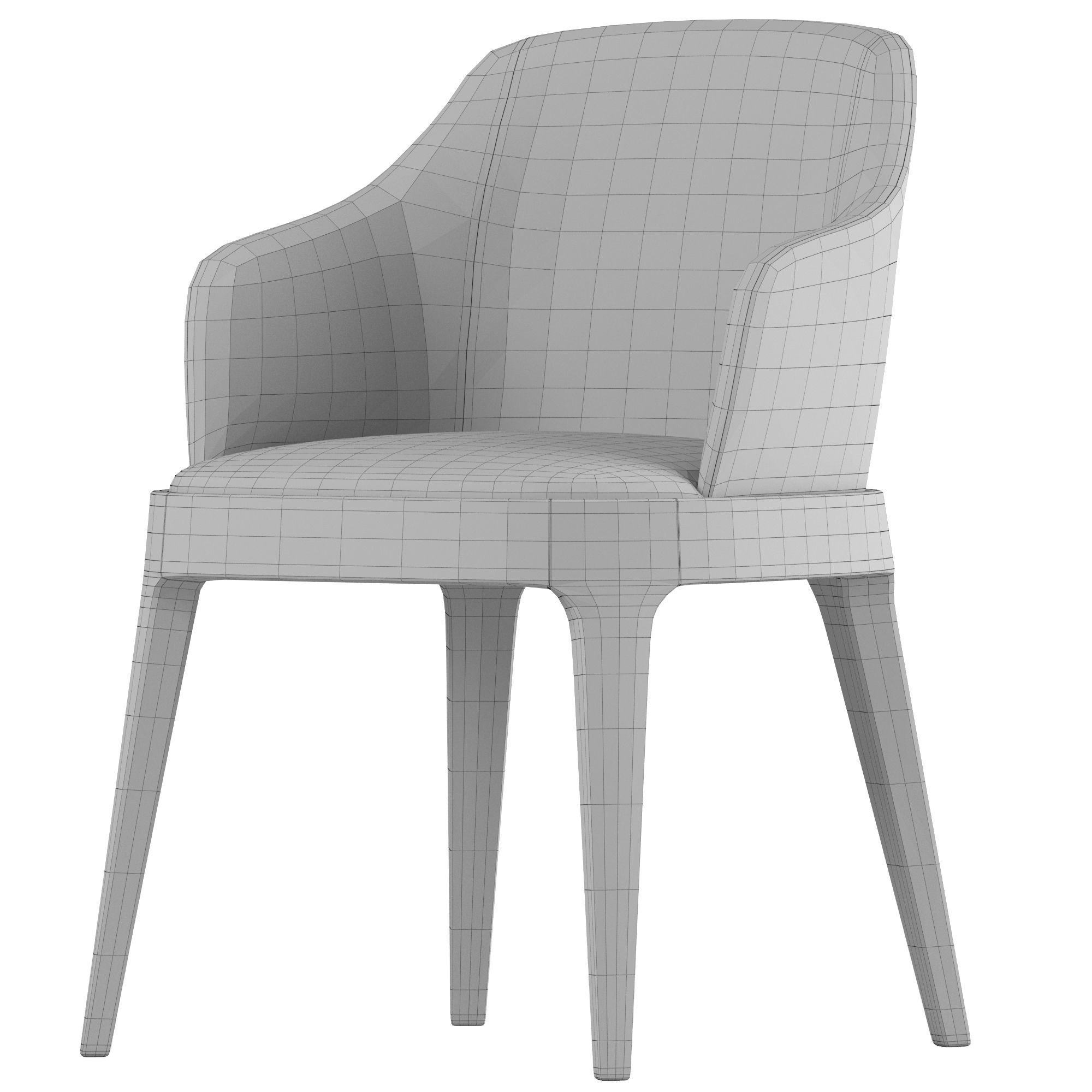 BRUCE DINING CHAIR 3D model_3