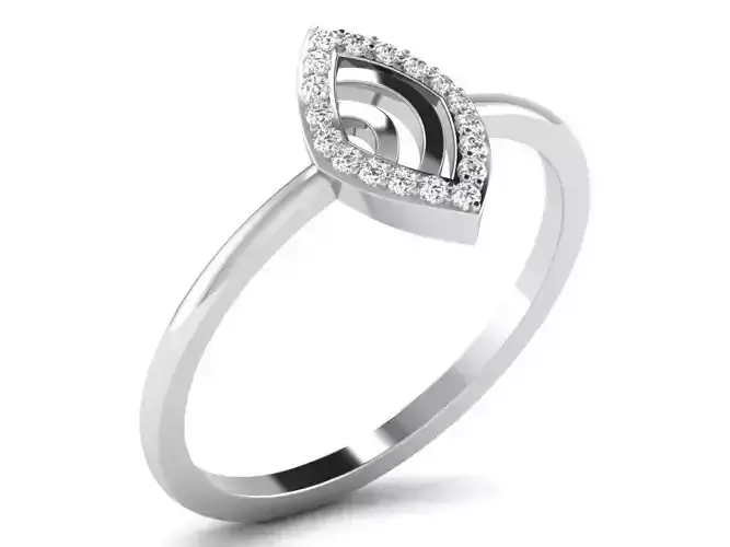 Diamond Ring For Women 3d Print Model