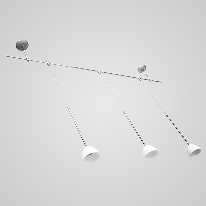 Triple Ceiling Lamp 22 3D model_5