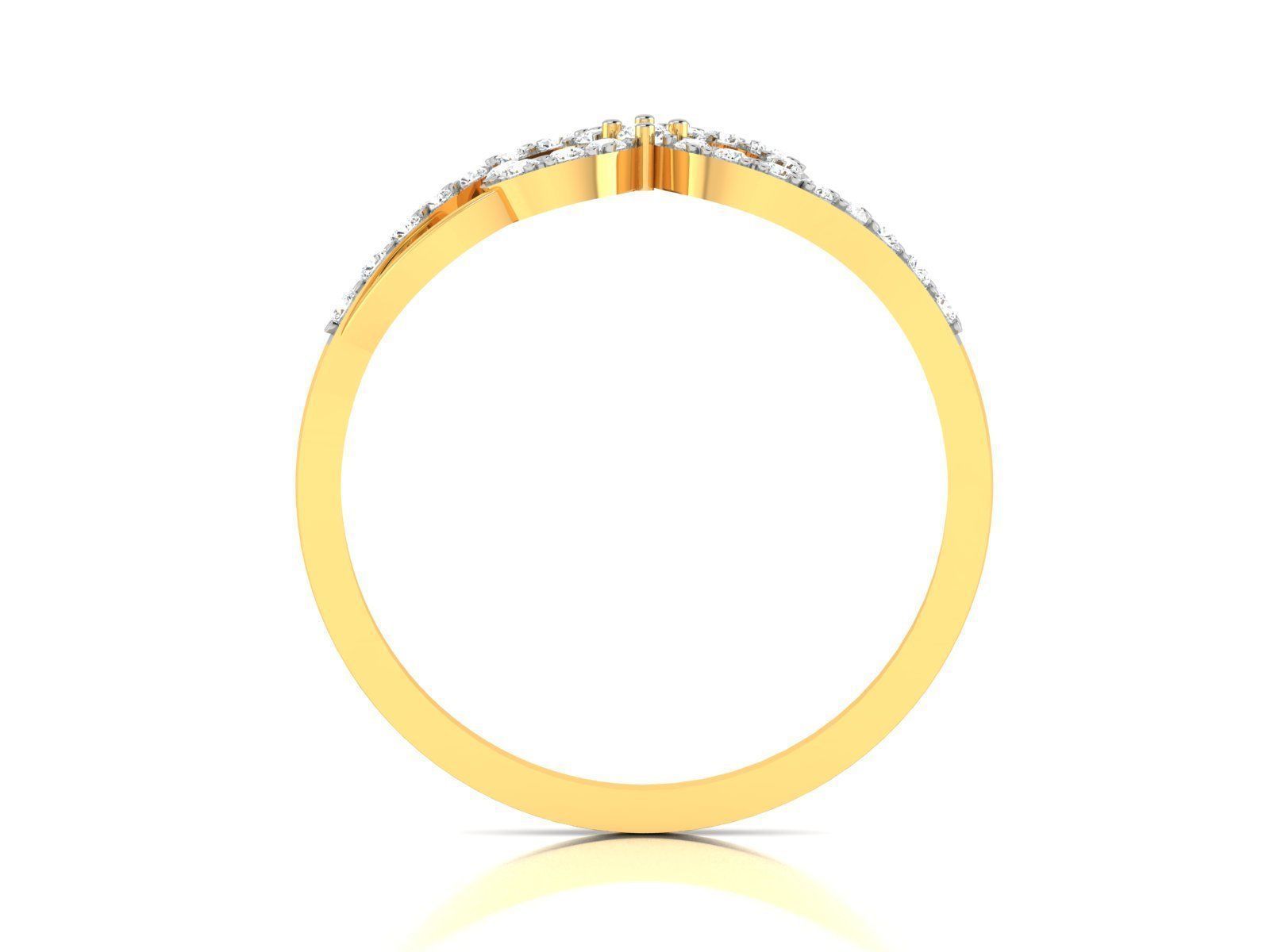 Diamond Ring For Women 3d Print Model 3D print model_4