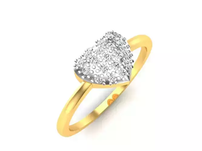 Diamond Ring For Women 3d Print Model