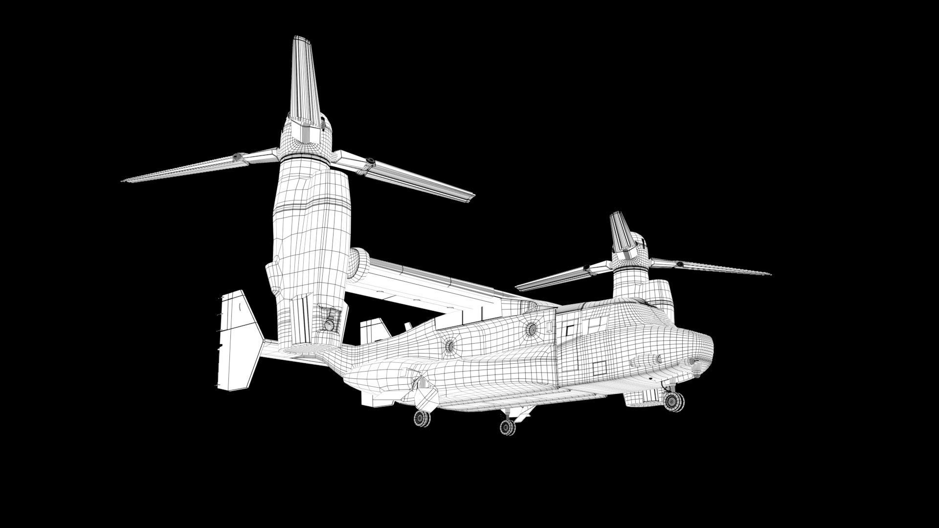 MV22 Marine High Quality 3D model_4