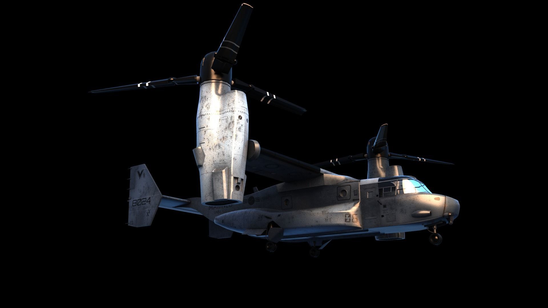 MV22 Marine High Quality 3D model_2