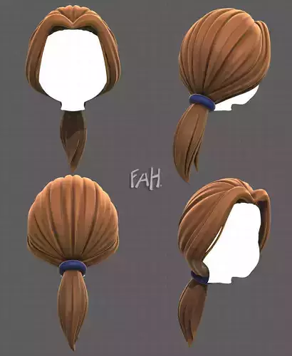 Base Hair for girl V54