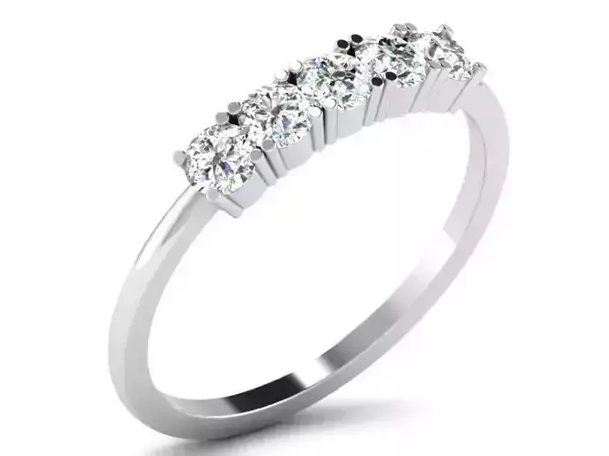 Diamond Ring For Women 3d Print Model 3D print model