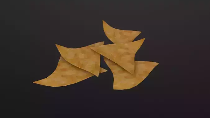 Nachos Chip 3D Model Low-poly 3D model