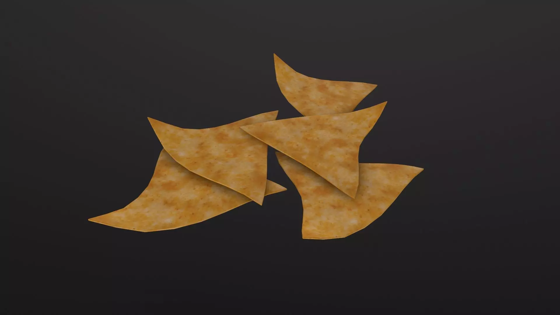 Nachos Chip 3D Model Low-poly 3D model_0