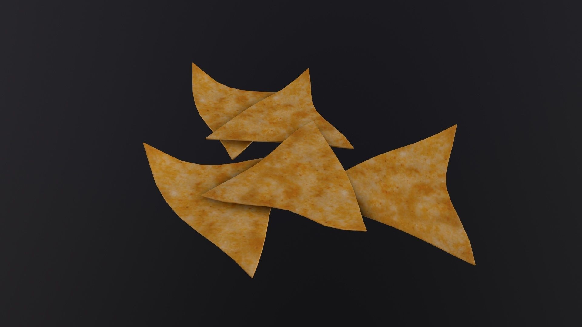 Nachos Chip 3D Model Low-poly 3D model_2