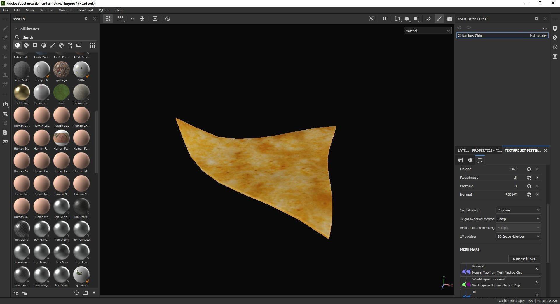 Nachos Chip 3D Model Low-poly 3D model_6