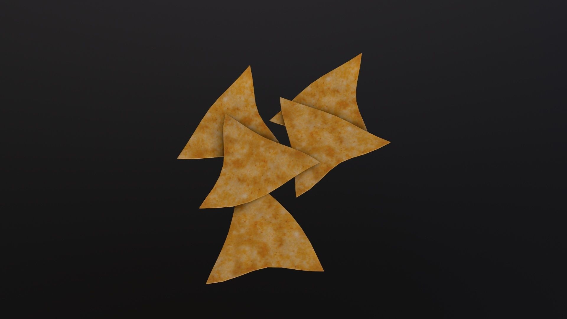 Nachos Chip 3D Model Low-poly 3D model_3