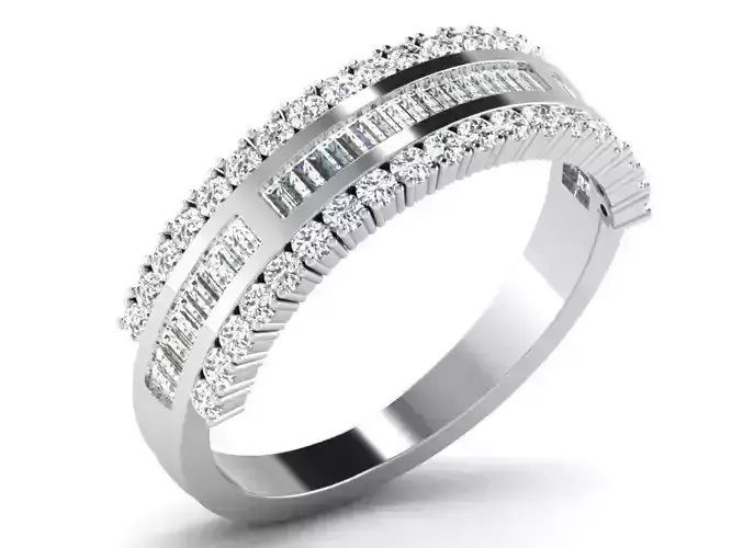 Diamond Ring For Women 3d Print Model 3D print model