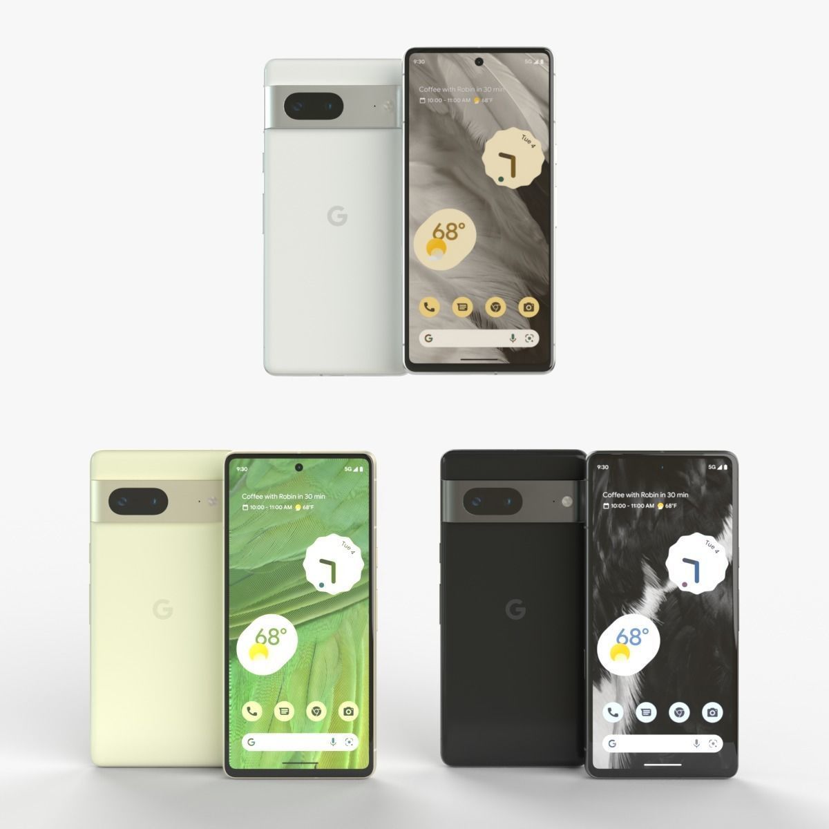 3D model google Pixel 7 2023 all colors VR / AR / low-poly | CGTrader