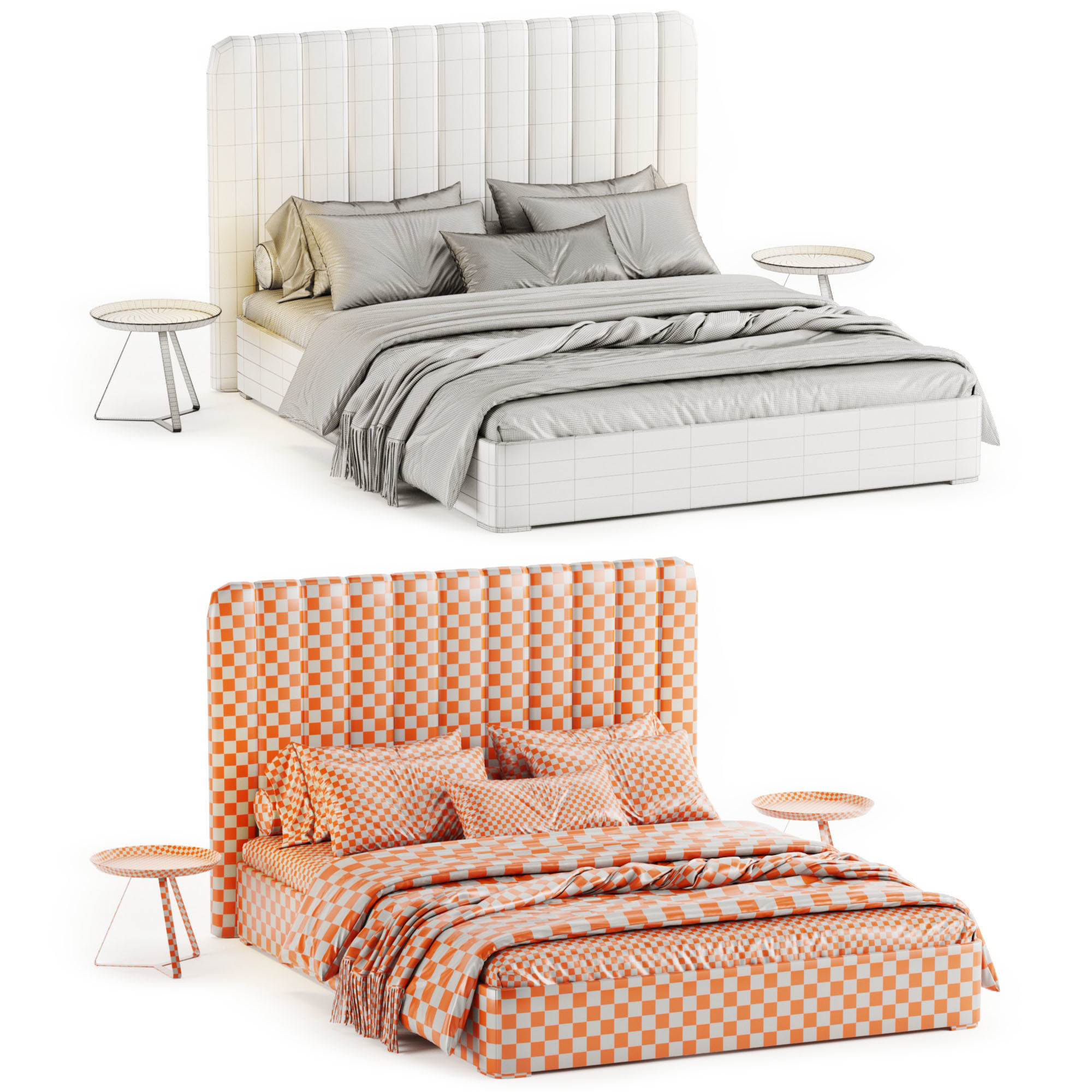 Bed K3 by Delavega 3D model_1