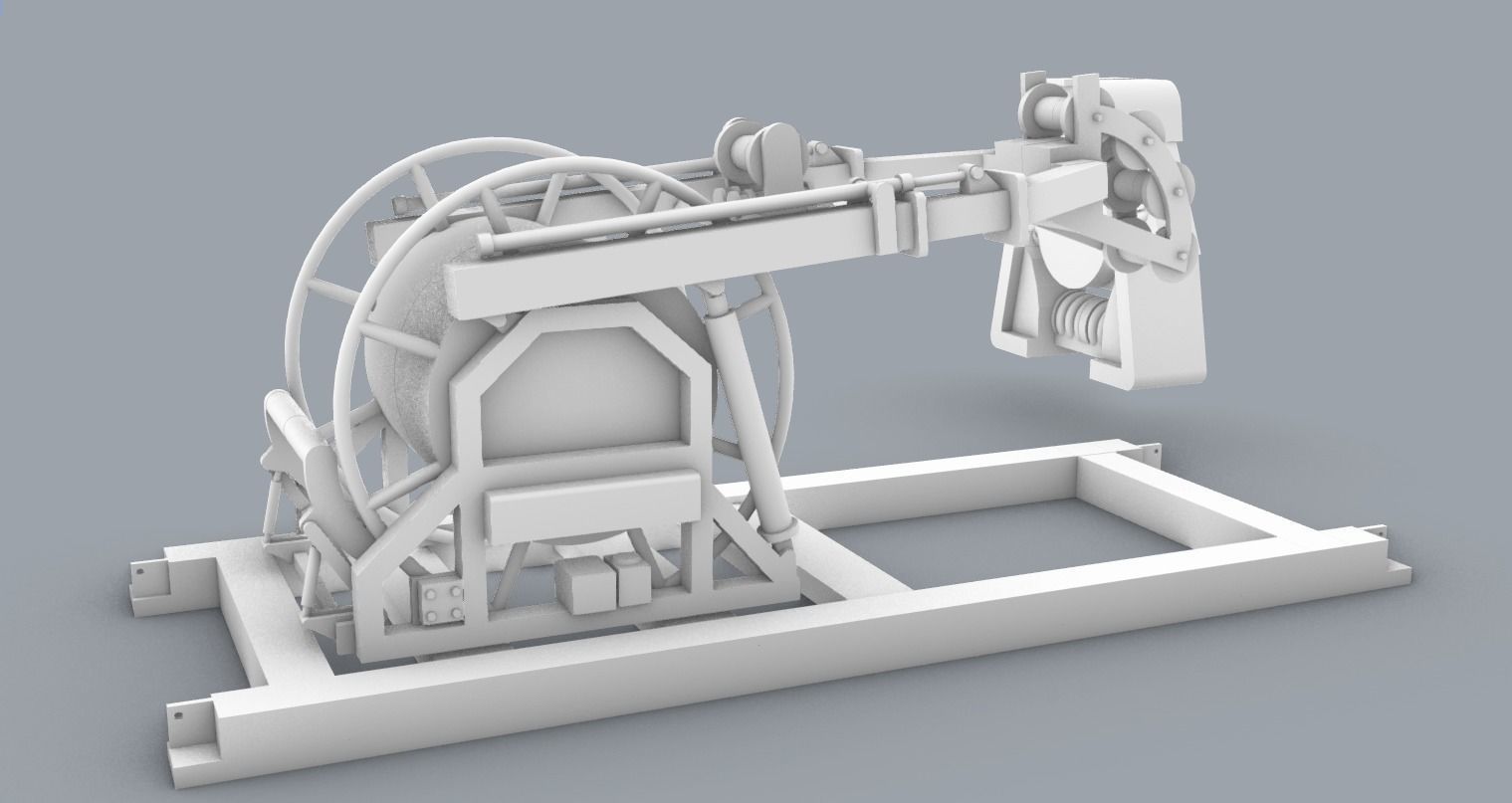 PM Lamor Umbilical Hose Reel LUT 3D print model_1