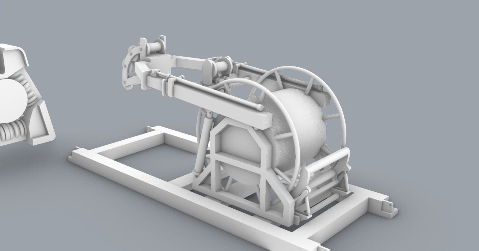 PM Lamor Umbilical Hose Reel LUT 3D print model_3