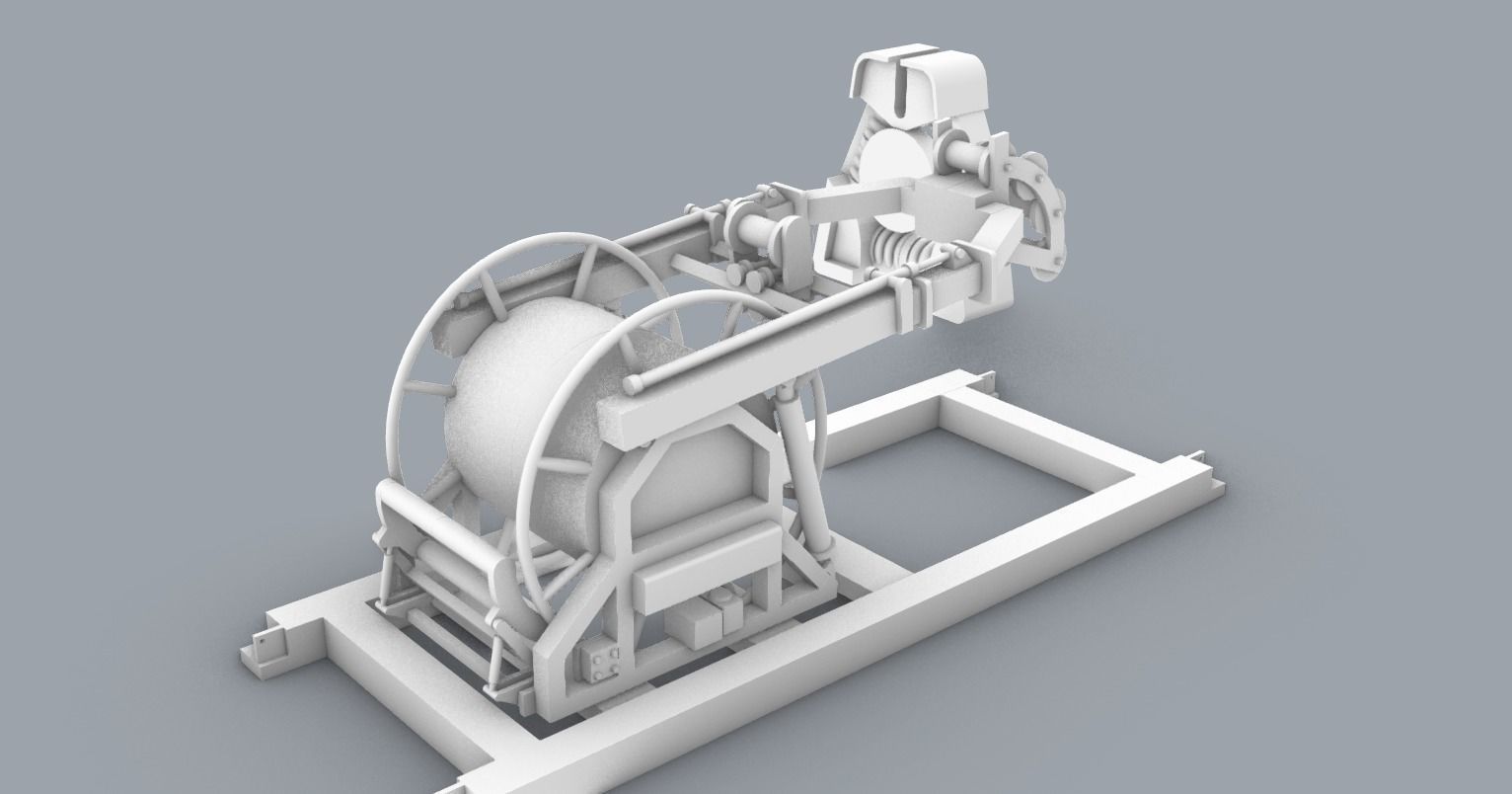 PM Lamor Umbilical Hose Reel LUT 3D print model_2