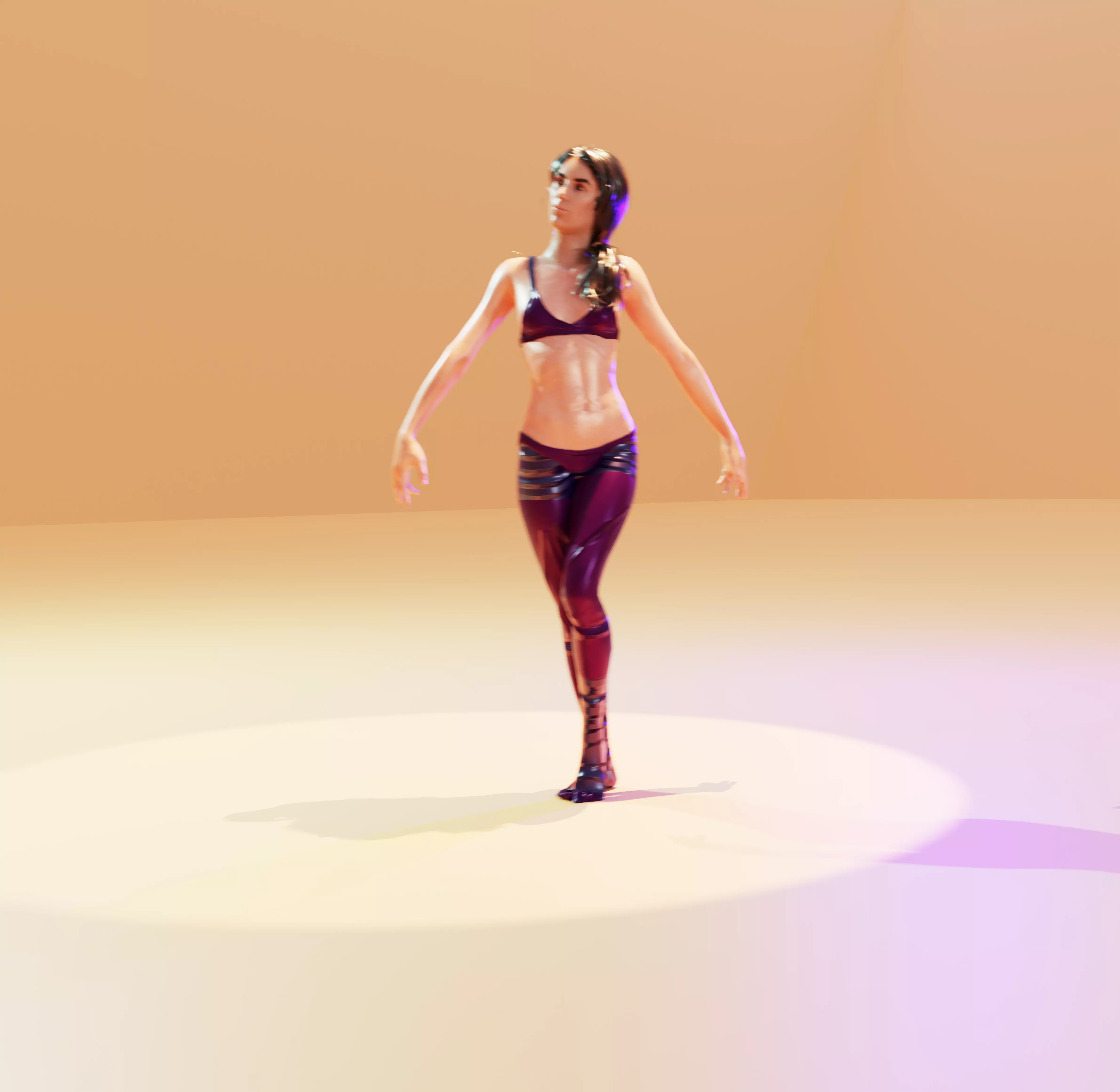 full rigged girl model 3D model