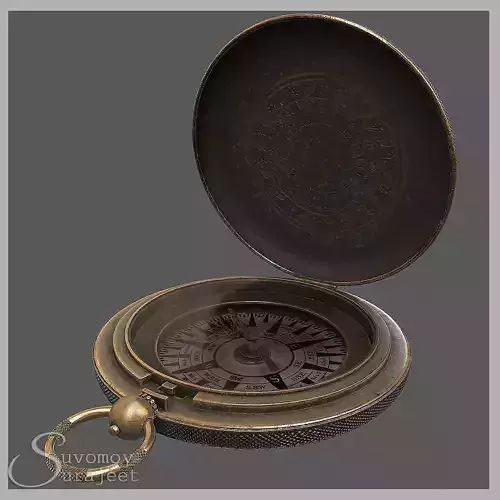 Compass Low-poly 3D model