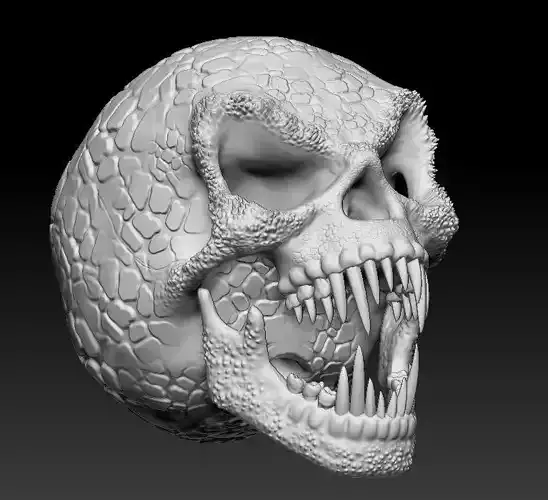 Improvised Tarkatan-like Skull