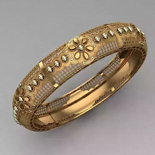 Traditional Indian Bangle Design 3D print Mode