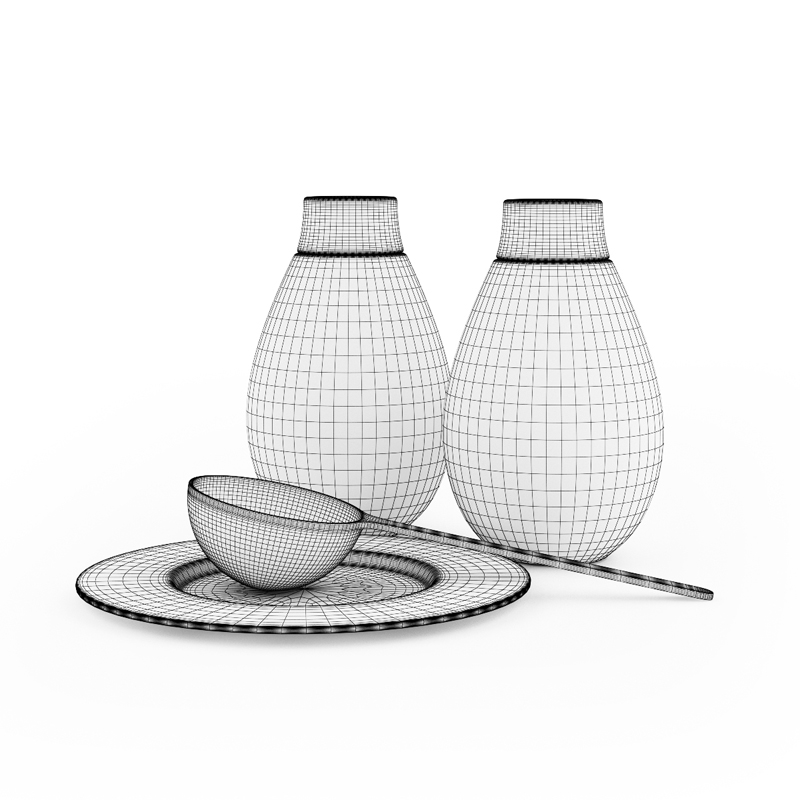 Pepperbox and Salt Cellar 3D model_2