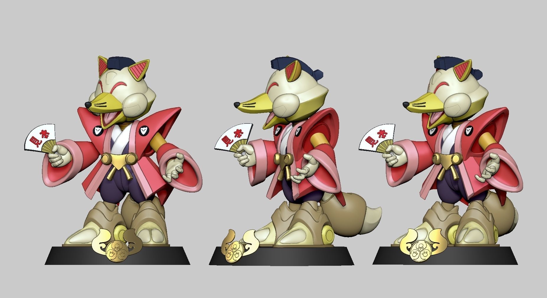 BIG CHEESE   Samurai Pizza Cats Fanart 3D print model_4