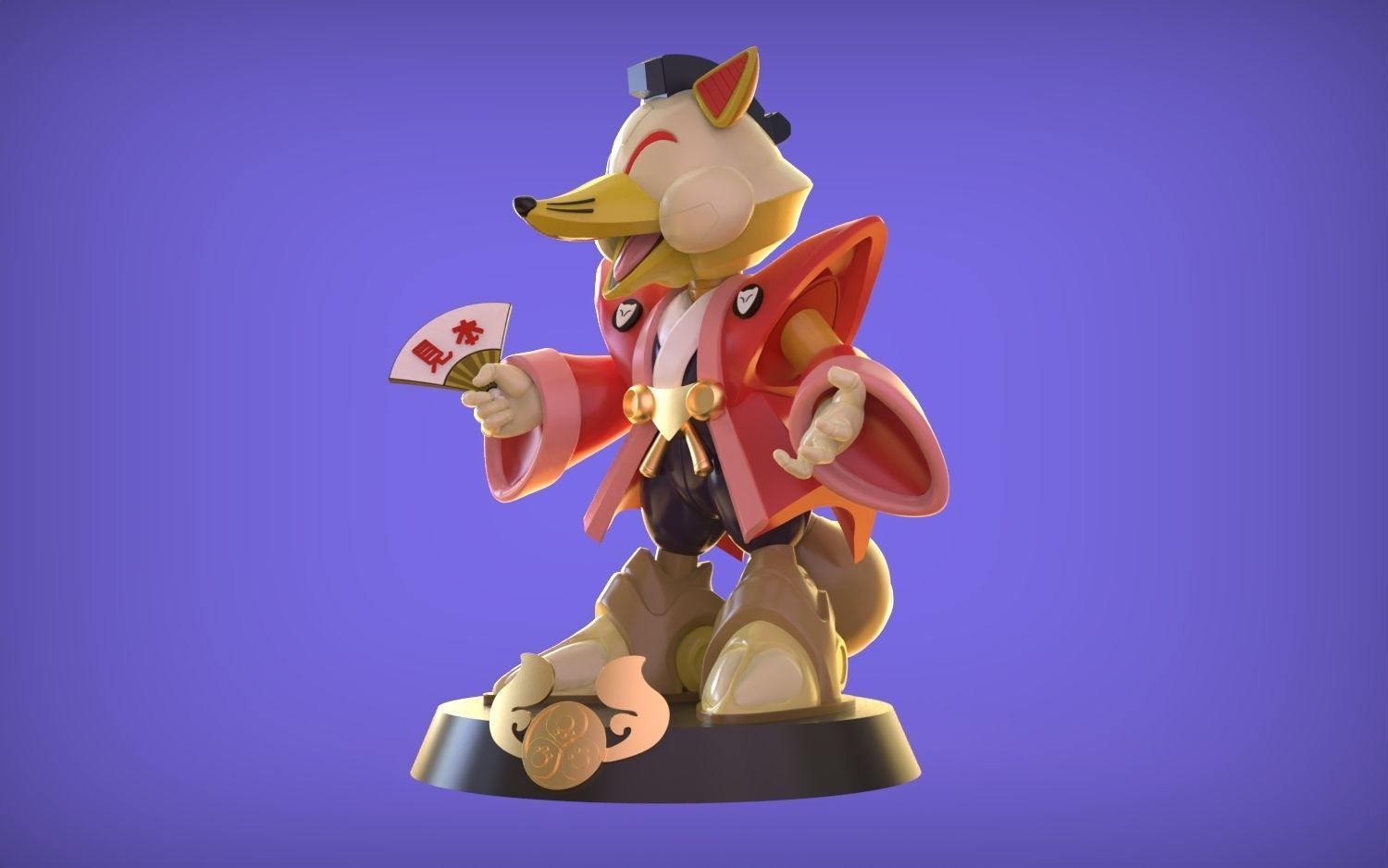 BIG CHEESE   Samurai Pizza Cats Fanart 3D print model_1