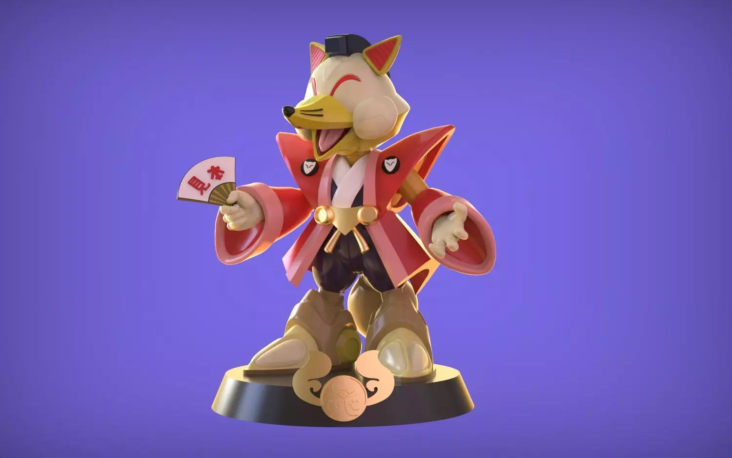 BIG CHEESE   Samurai Pizza Cats Fanart 3D print model_0
