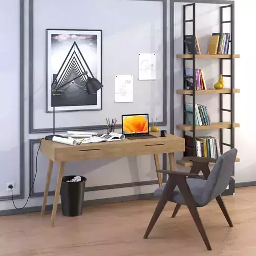 Workplace with Libera Armchair