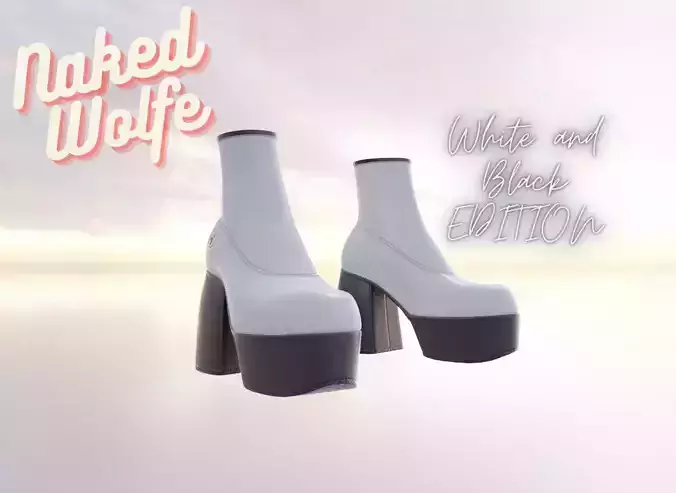 Naked Wolfe edicion negro y blanco 3D model