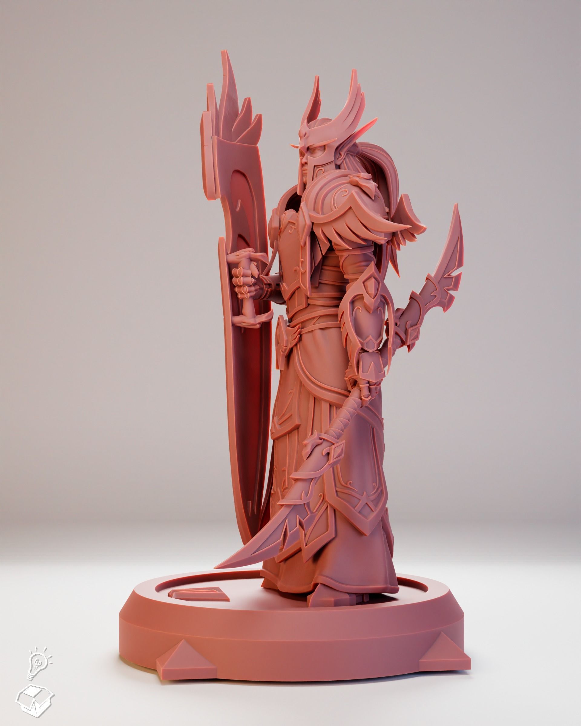 Blood Elf Guard - Heritage Set 3D print model_1