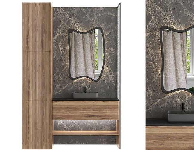 Bathroom furniture-01 3D model