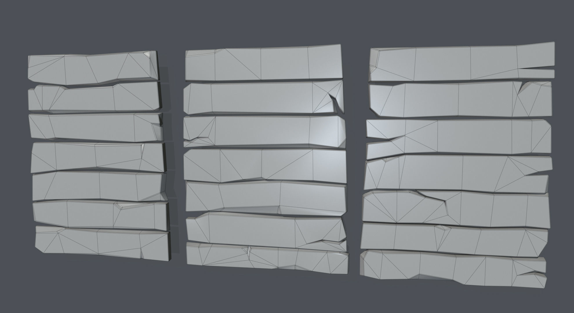 Ruins Kitbash Collection - 96 pieces  3D model_8