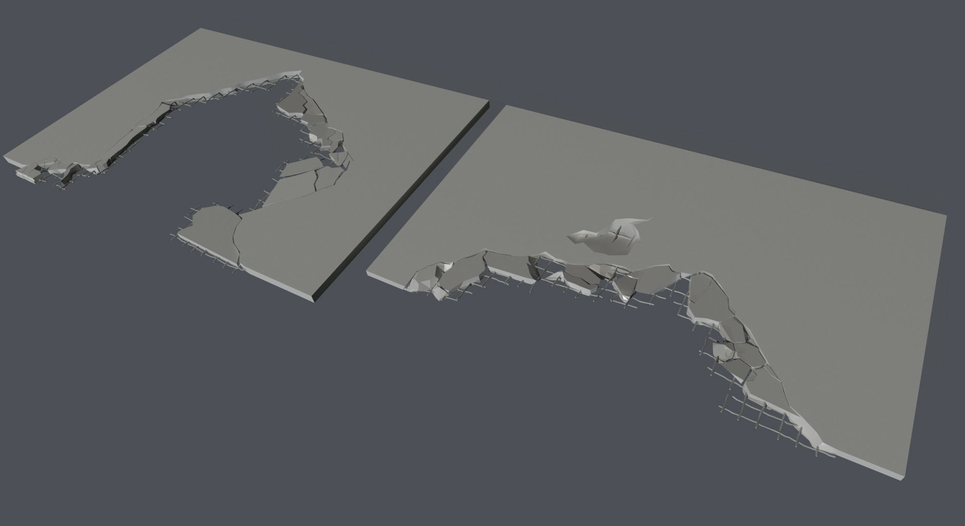 Ruins Kitbash Collection - 96 pieces  3D model_6