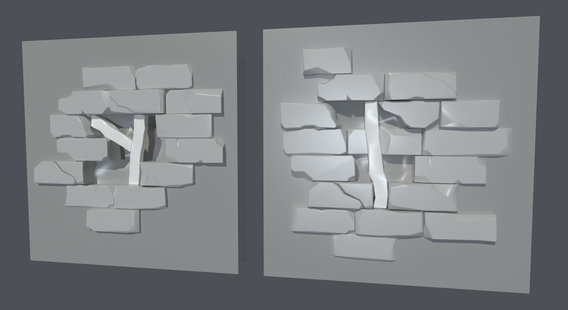 Ruins Kitbash Collection - 96 pieces  3D model_13