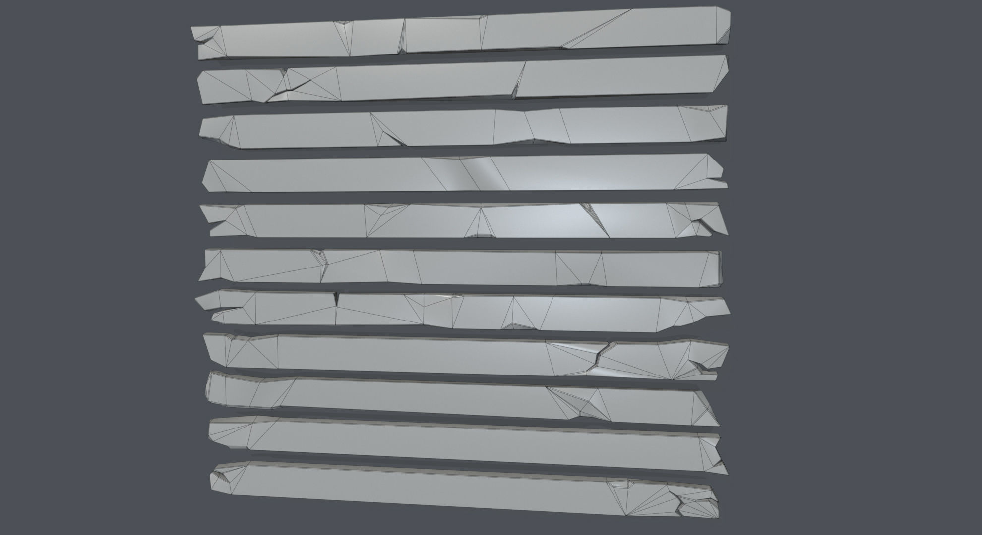 Ruins Kitbash Collection - 96 pieces  3D model_10