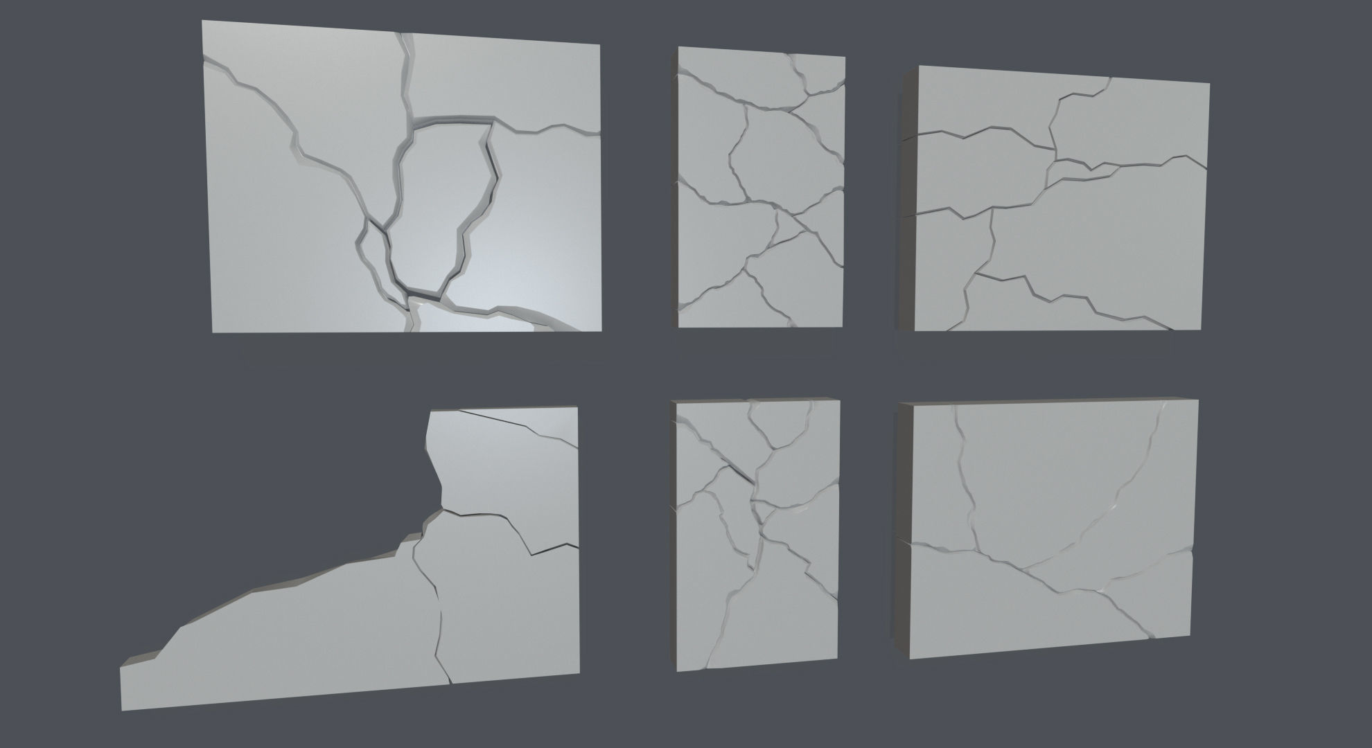 Ruins Kitbash Collection - 96 pieces  3D model_18