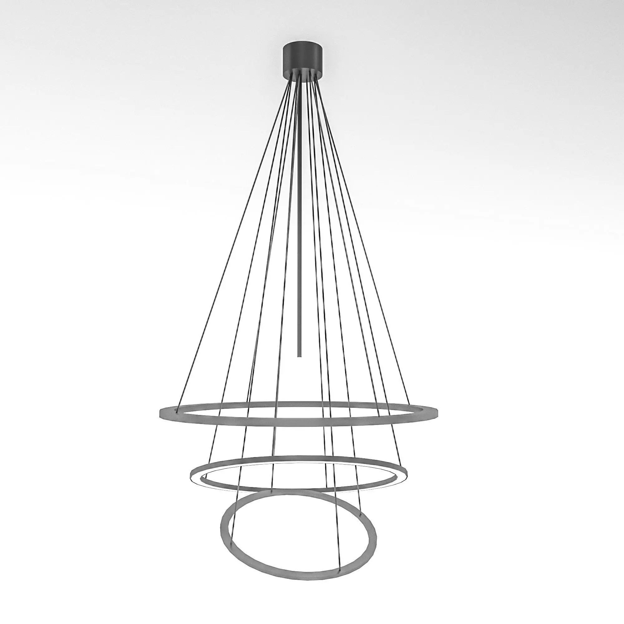 modern ceiling lighting Low-poly 3D model