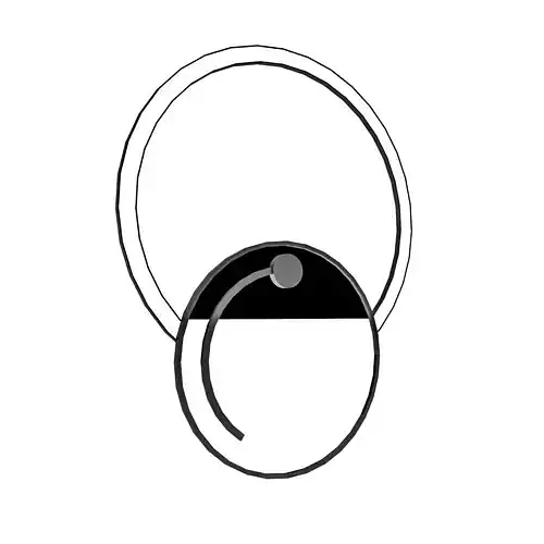 A modern decorative wall mirror