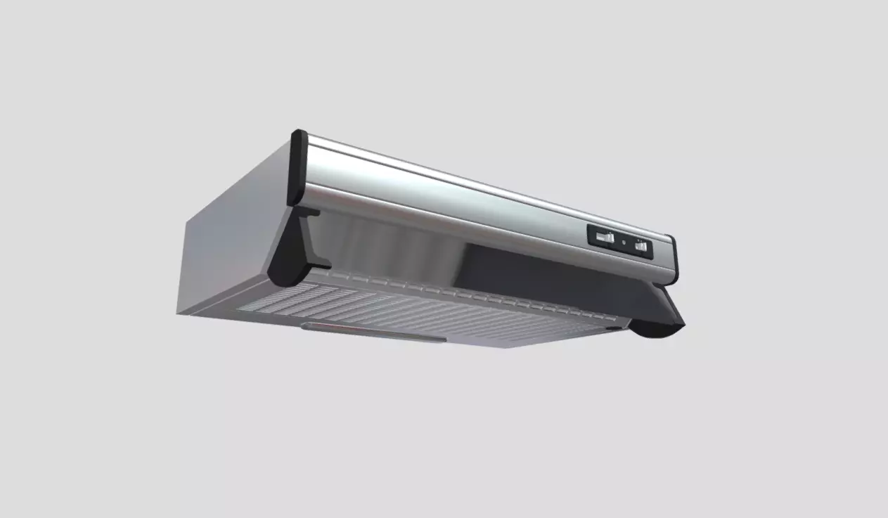 Cooker hood Low-poly 3D model_0