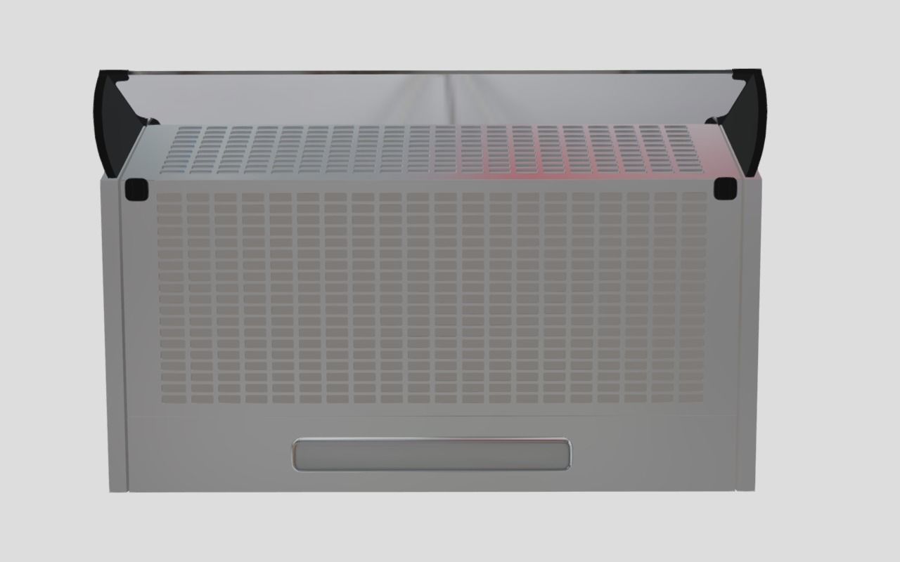Cooker hood Low-poly 3D model_5