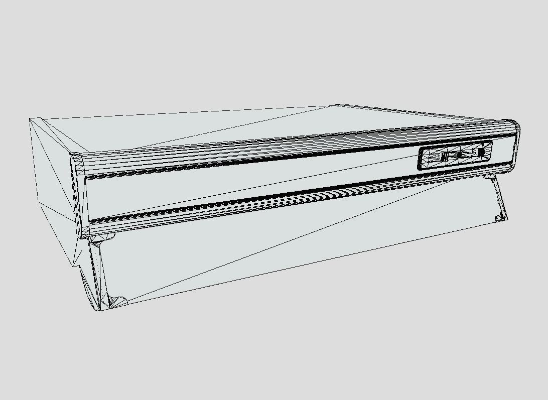 Cooker hood Low-poly 3D model_6