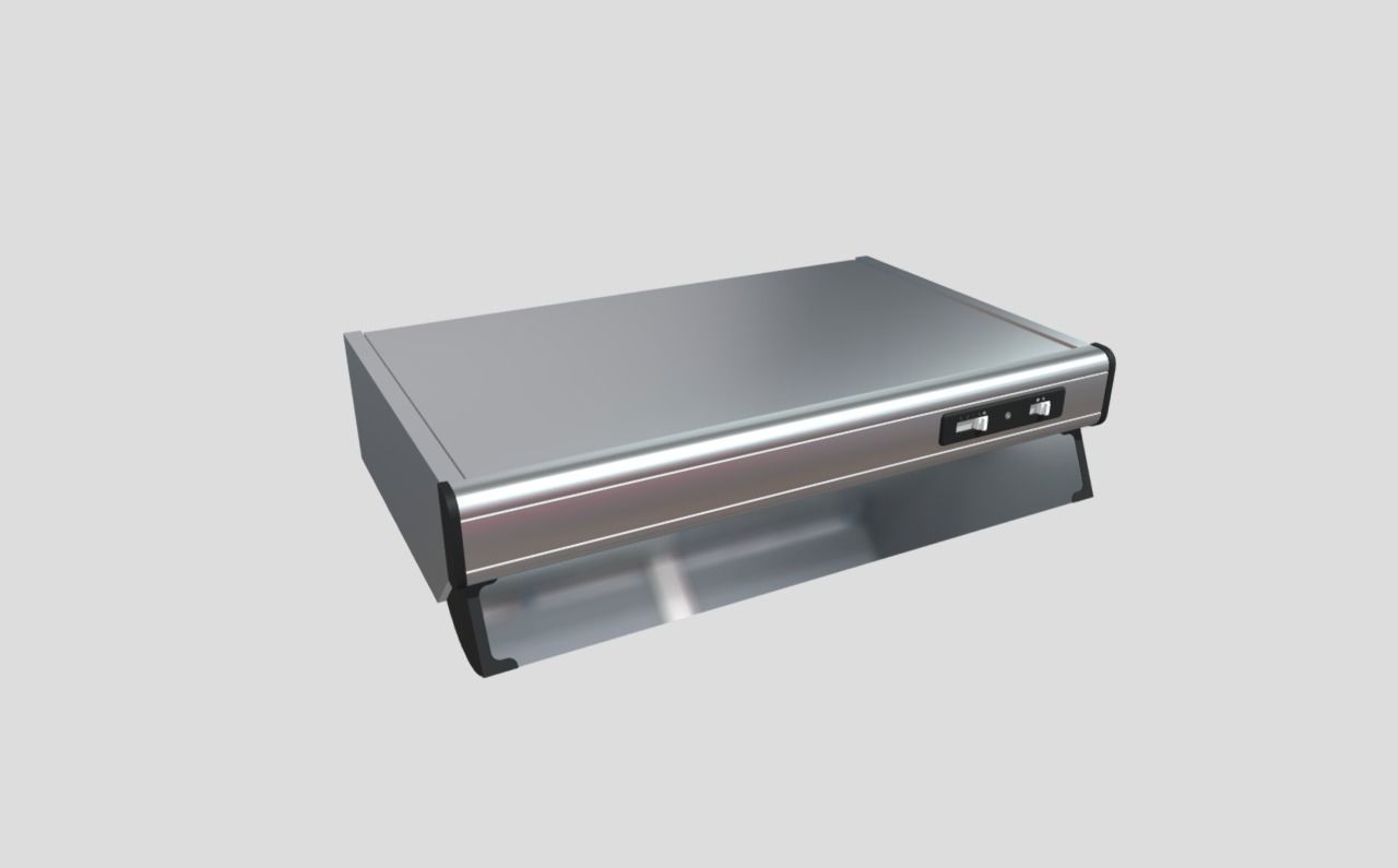 Cooker hood Low-poly 3D model_1