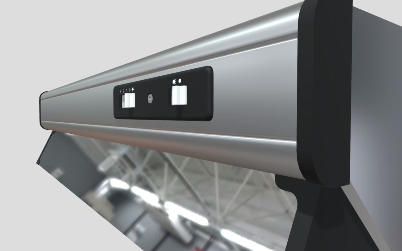 Cooker hood Low-poly 3D model_2