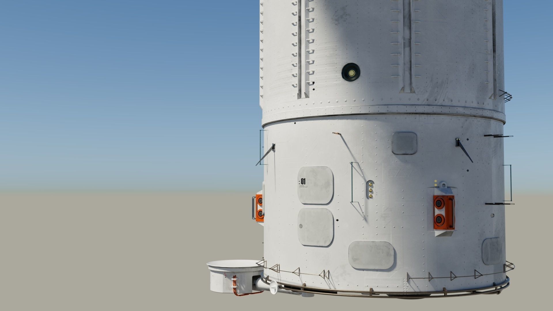 space station space module 3D model_4