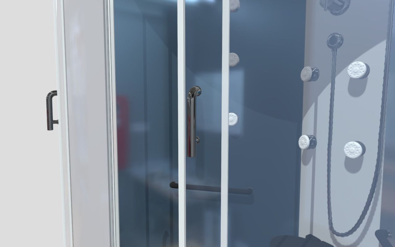 Cabine shower - Banos 3D model_3
