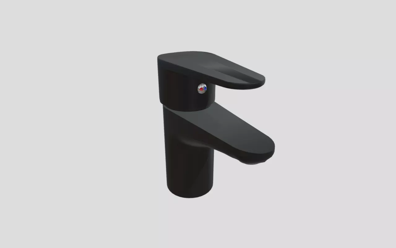 Single lever Low-poly 3D model_0