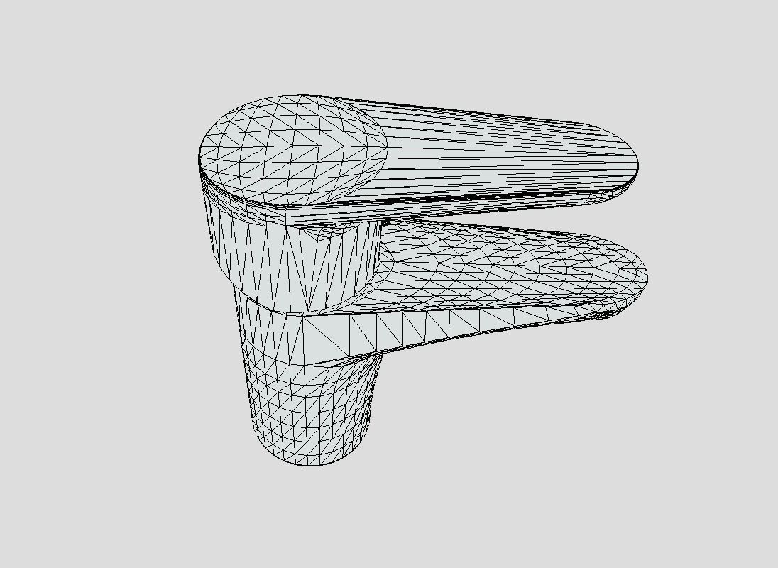 Single lever Low-poly 3D model_8