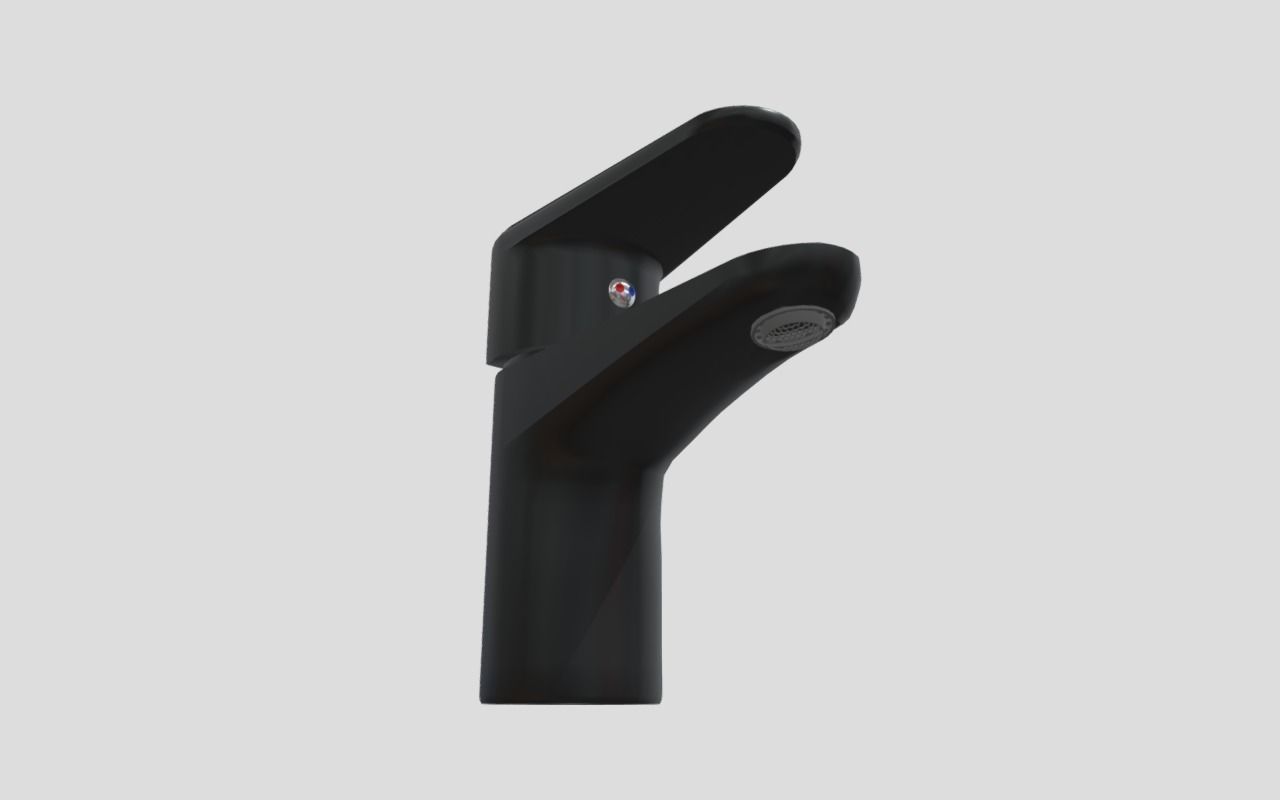 Single lever Low-poly 3D model_2